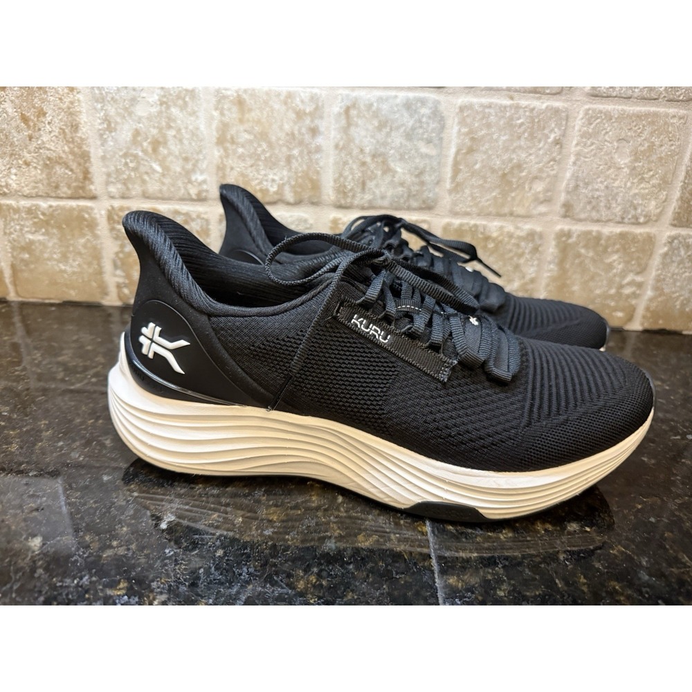 Kuru Mens Atom 2 Black‎ Plantar Fasciitis Orthopedic Shoes Running Size 10 M